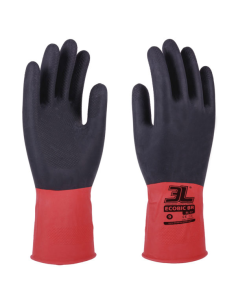 Guantes 100% Látex Natural Flocado Ecobic-Br
