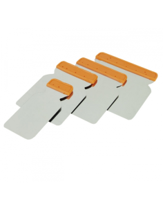 Juego Espátulas Carrocero Inox Redondeado Premium