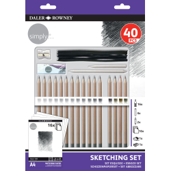 SET DIBUJO ESBOZO 40 PIEZAS