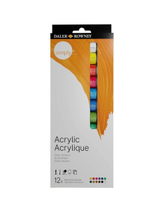 Set 12 Tubos Pintura Acrílica 12 Ml