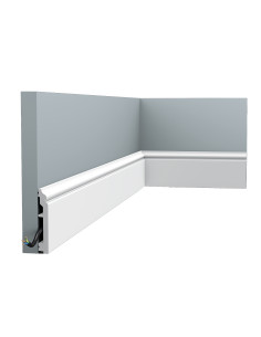 Orac Decor Zócalo 200X10X1,6 Cm Sx173 Contour Ral 9003