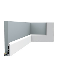 Orac Zócalo Multifuncional 200X1,3X7,5 Cm Sx183 Ral 9003