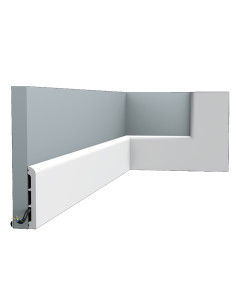 Orac Zócalo Multifuncional 200X1,3X11 Cm Sx184 Ral 9003