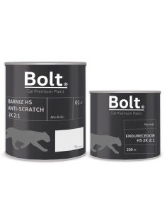 Kit Barniz + Catalizador Hs 2:1 Normal 2K Bolt 1,5 Lt