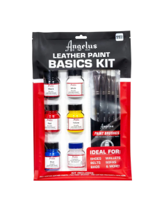 Set Pintura Para Cuero Angelus Basics Kit 7 Piezas