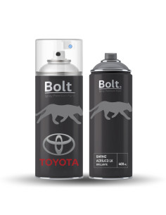 Pack Spray Pintura Bicapa Para Toyota Metalizado + Barniz...