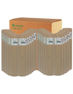 Caja 20 Rollitos De Papel Kraft 30 Cm X 45 Mts Nerpel