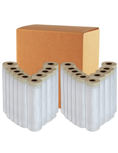 Caja 20 Rollos De Plástico Con Cinta 80º 120 Cm X 22,5 Mts