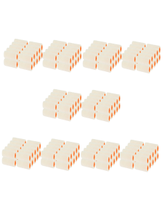 Pack 200 Recambios Mini Velour Barnizar Y Lacar 6 Cm