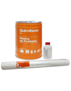 Resina Poliéster + Catalizador 5Kg + Manta Fibra De...