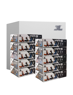 Pack 10 Cajas Guantes De Nitrilo Texturizado Unigrip Bk...