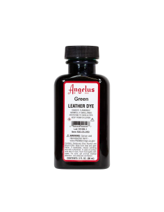 Tinte Para Cuero Leather Dye Angelus Verde / Green 88,9 Ml