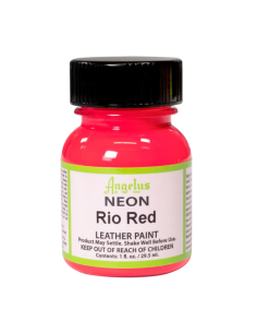 Pintura Cuero Y Polipiel Angelus Neón Rio Red 29,5 Ml