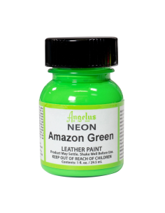 Pintura Cuero Y Polipiel Angelus Neón Amazon Green  29,5 Ml