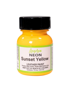 Pintura Cuero Y Polipiel Angelus Neón Sunset Yellow 29,5 Ml