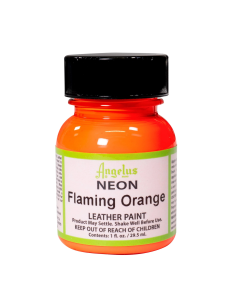 Pintura Cuero Y Polipiel Angelus Neón Flaming Orange 29,5 Ml
