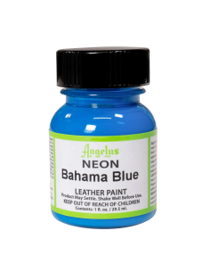 Pintura Cuero Y Polipiel Angelus Neón Bahama Blue 29,5 Ml