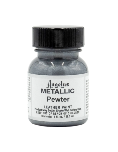 Pintura Cuero Y Polipiel Angelus Metallic Pewter 29,5 Ml