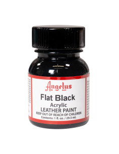 Pintura Cuero Y Polipiel Angelus Flat Black 29,5 Ml