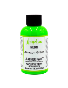 Pintura Cuero Y Polipiel Angelus Neón Amazon Green 118 Ml
