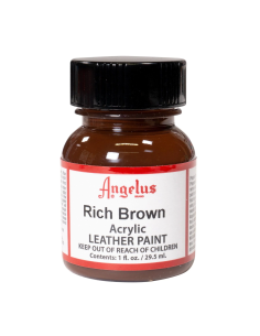 Pintura Cuero Y Polipiel Angelus Rich Brown 29,5 Ml
