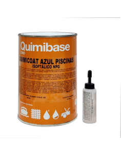Top Coat Isoftalico Npg Azul Piscinas 1 Kg + Mek
