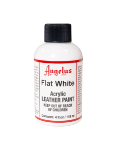 Pintura Cuero Y Polipiel Angelus Flat White 118 Ml