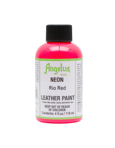 Pintura Cuero Y Polipiel Angelus Neón Rio Red 118 Ml