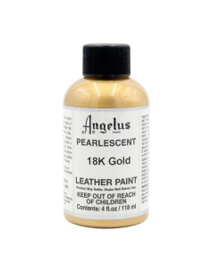 Pintura Cuero Y Polipiel Angelus Pearlescent 18K Gold 118 Ml