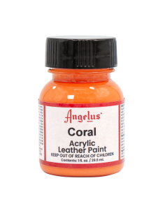 Pintura Cuero Y Polipiel Angelus Coral 29,5 Ml