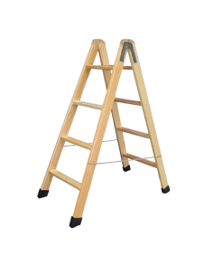 Escalera De Madera Tijera Profesional 3 Peldaños