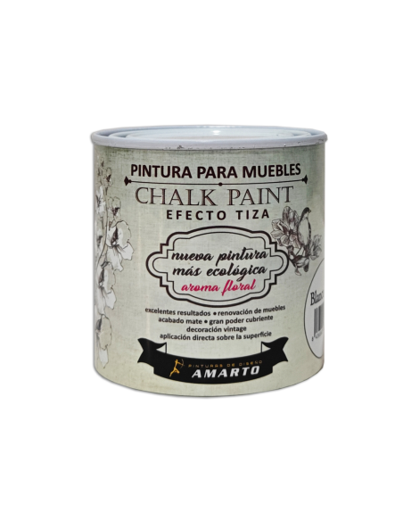 Chalk Paint Pintura  A La Tiza Blanco 250 Ml