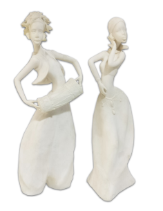 2 Figuras Marmolina Africanos