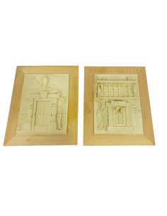 Lote 2 Cuadros Puerta Y Mirador