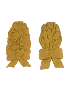 Lote 2 Piezas Resina Girasol Y Tulipán