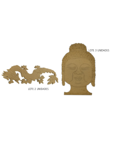 Lote 5 Siluetas Dm Buda Y Dragón