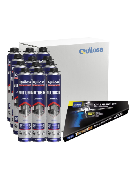 Kit 12 Uds. Espuma Orbafoam Multiusos + Pistola 700 Ml