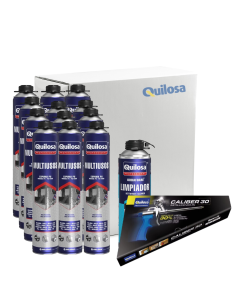 Kit 12 Uds. Espuma Orbafoam Multiusos + Pistola + Limpiador