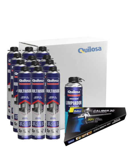 Kit 12 Uds. Espuma Orbafoam Multiusos + Pistola + Limpiador