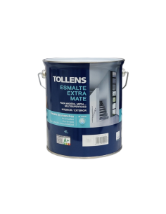 Esmalte Al Agua Extra Mate Tollens 4 Lt