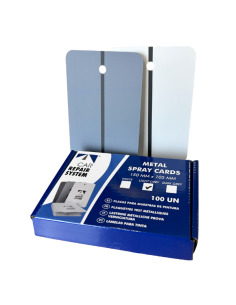 Placas Para Muestras De Pintura Gris Claro 100 Uds.