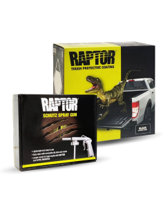 Pintura Raptor 2K Kit Negro 4 Lt + Pistola Std