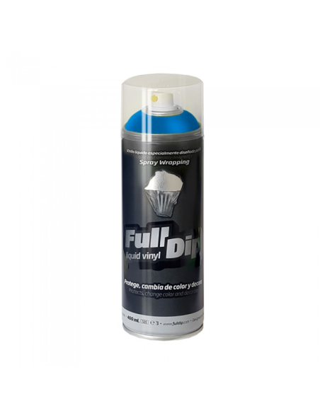 Spray Vinilo Liquido Full Dip Azul Metalizado 400 Ml