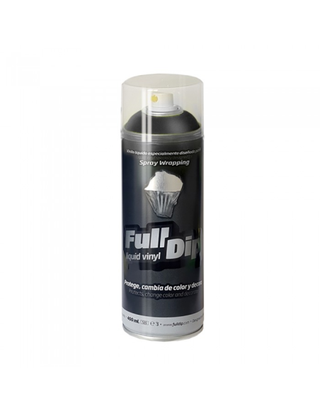 Spray Vinilo Liquido Full Dip Negro Metalizado 400 Ml