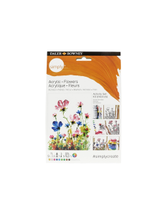 Set Pintura Acrílica Pintar Flores Daler Rowney