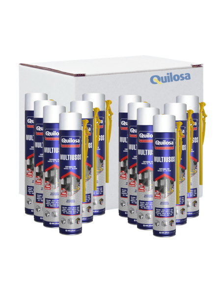 Caja 12 Uds. Espuma Poliuretano Orbafoam Multiusos Manual 750 Ml
