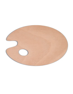 Paleta Madera Ovalada Mo-2 30X20 Cm