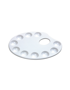 Paleta Metalica Esmaltada Ovalada 12 Cavidades