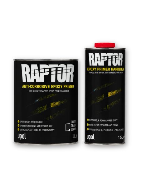 Imprimación Epoxi Anticorrosiva Raptor 2K Gris 4,5 Lt