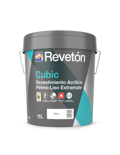 Reveton Cubic Pétreo Extramate Blanco 15 Lt
